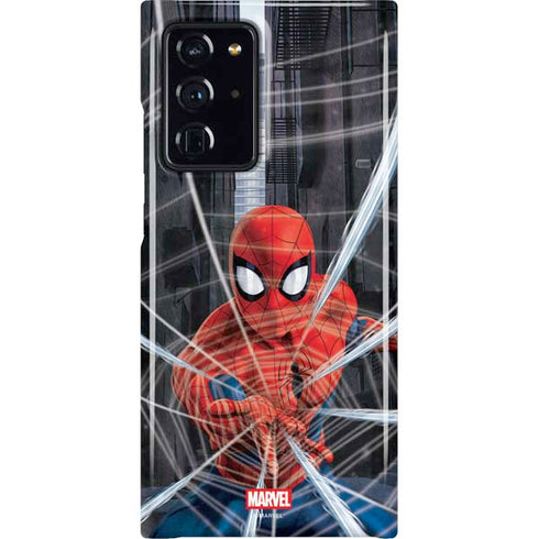 Marvel Spiderman Web Throw Galaxy Cases